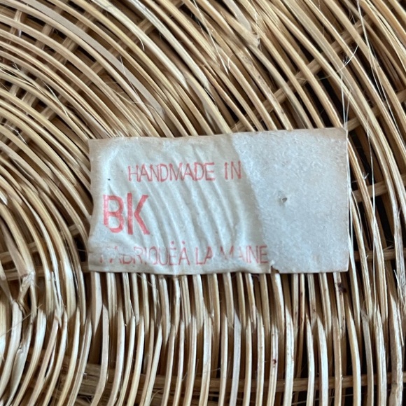 Vintage Wicker Woven Boho Plate Charger Wall Decor set of 4 - Picture 4 of 6